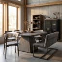 Asti Esstisch quadratisch olivbraun 150 cm - Tower Living