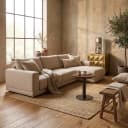 Sitzbank Trentino cayennebraun 3,5-Sitzer + Lounge links oder rechts - Richmond Interiors