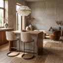 Barhocker Bolton natur geo (2er Set) - Richmond Interiors