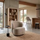 Belvi Sessel - Stoff AJ3019-11 Beige (drehbar) - Tower Living