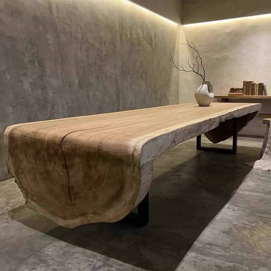 Wasserfall-Baumstammtisch 440 cm | Schwebend