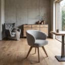 Brescia Sessel - Stoff Puente 06 beige weiß (drehbar) - Tower Living