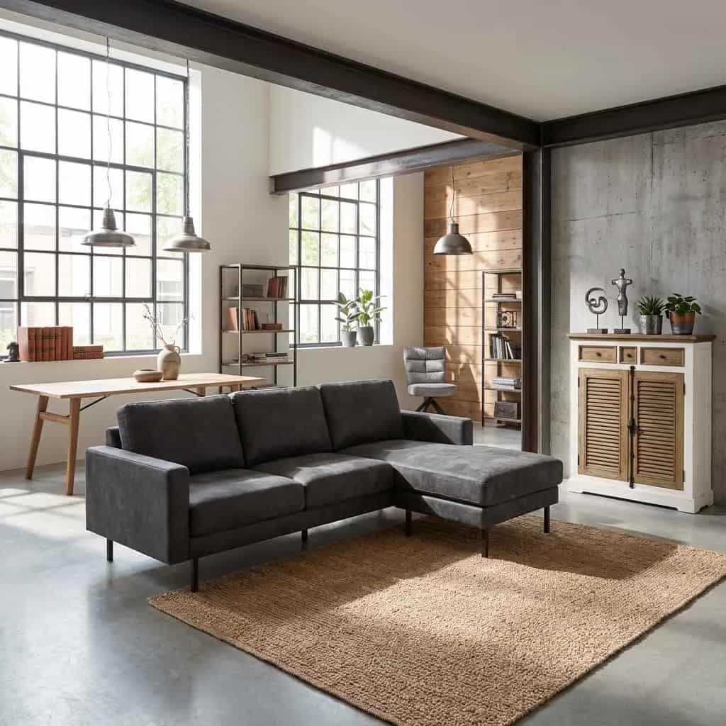 Cambridge 2 5-AL/AR + Chaiselongue R/L - Adore 029 Anthrazitgrau