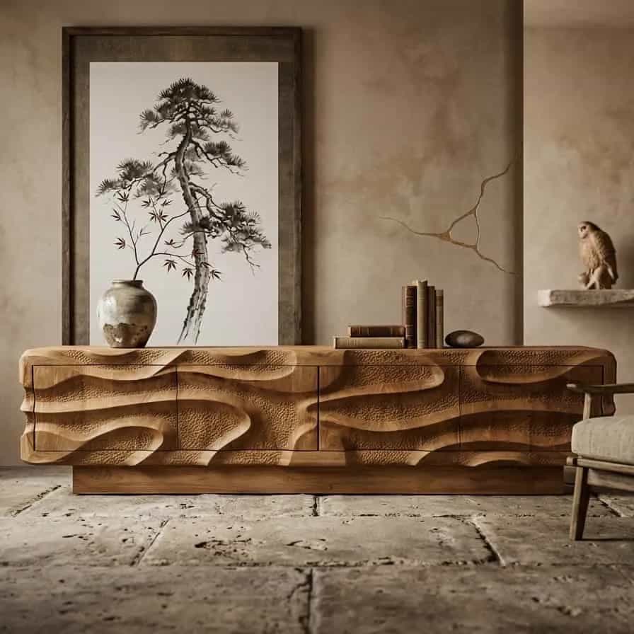 TV-Kommode Nyawa | Teakholz | 240 cm