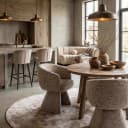 Esszimmerstuhl Quiriro mocca linear drehbar - Richmond Interiors
