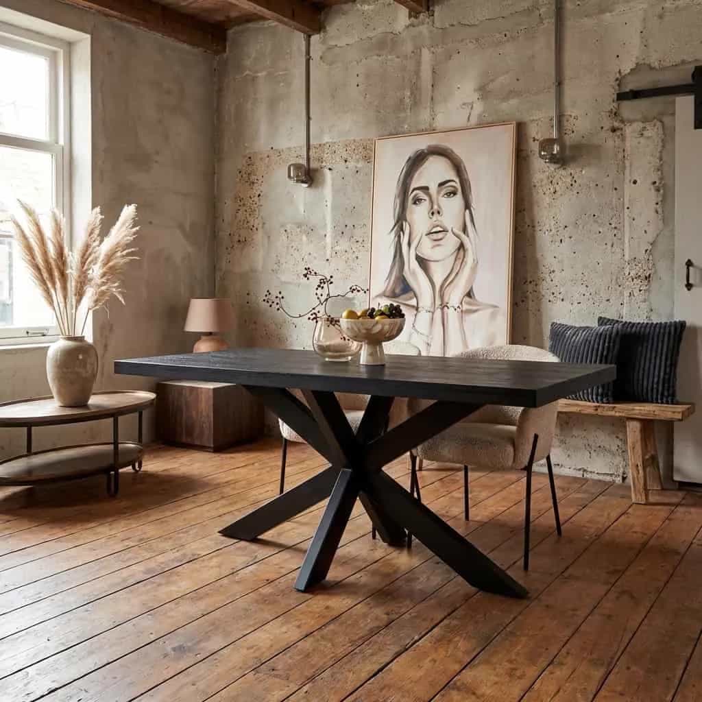 Esstisch Denver Schwarz | 160 cm | Rectangle