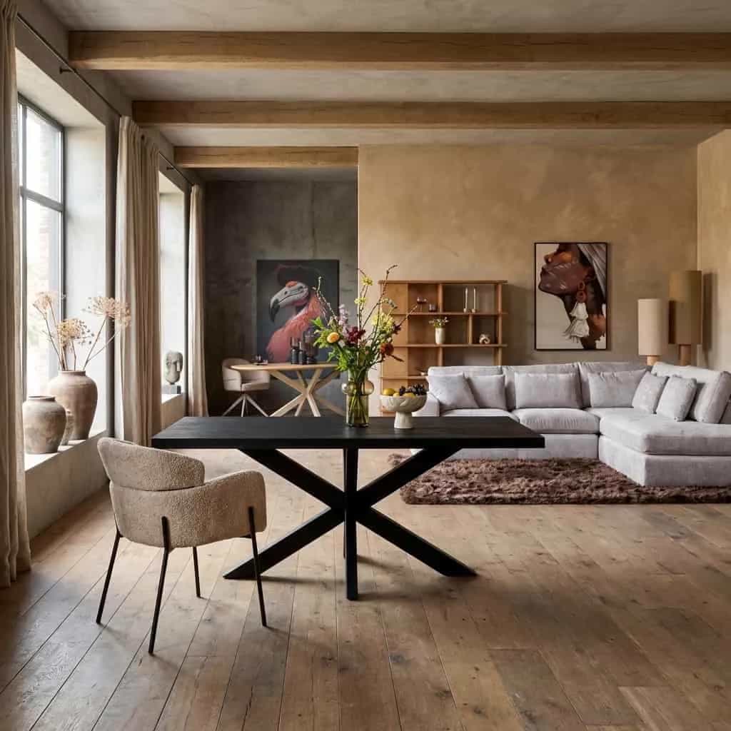 Esstisch Denver Schwarz | 200 cm | Rectangle