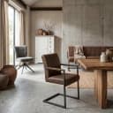 Ferro Sessel - Stoff Savannah dunkelbraun - Tower Living