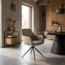 Fondo Armlehnstuhl - Stoff Mona 120 Taupe (drehbar) - Tower Living