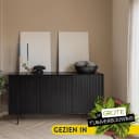 Sideboard Madison, schwarz, Mangoholz, 165 cm - Starfurn