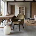 Lenno Armstuhl - Stoff Adore 16 Forest Green (drehbar) - Tower Living