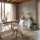 Livo Sessel - Stoff Ascot 1 Weiß (drehbar) - Tower Living