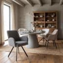 Livo Sessel - Stoff Ascot 5 Anthrazit (drehbar) - Tower Living