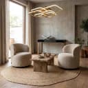 Lounge-Sessel Jackie sheep natural drehbar für Kinder - Richmond Interiors