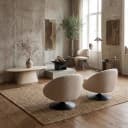Lounge-Sessel Nodo natural chunky swivel - Richmond Interiors