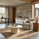 Melzo Couchtisch rund weiß 90 cm - Tower Living