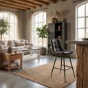 Navarra Barhocker - Stoff Anthrazit - Tower Living