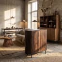 Wandschrank Noor Walnuss 150 cm - Livingfurn