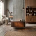 TV-Möbel Novero Espresso, schwebend, 140 cm - Livingfurn