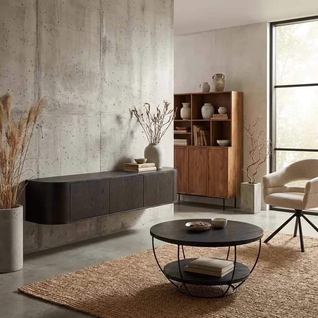 TV-Möbel Novero Espresso, freistehend, 180 cm