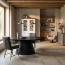 Premana Couchtisch schwarz oval 135 cm - Tower Living