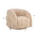 Lounge-Sessel Lenny Yakety Sand Drehstuhl für Kinder - Richmond Interiors