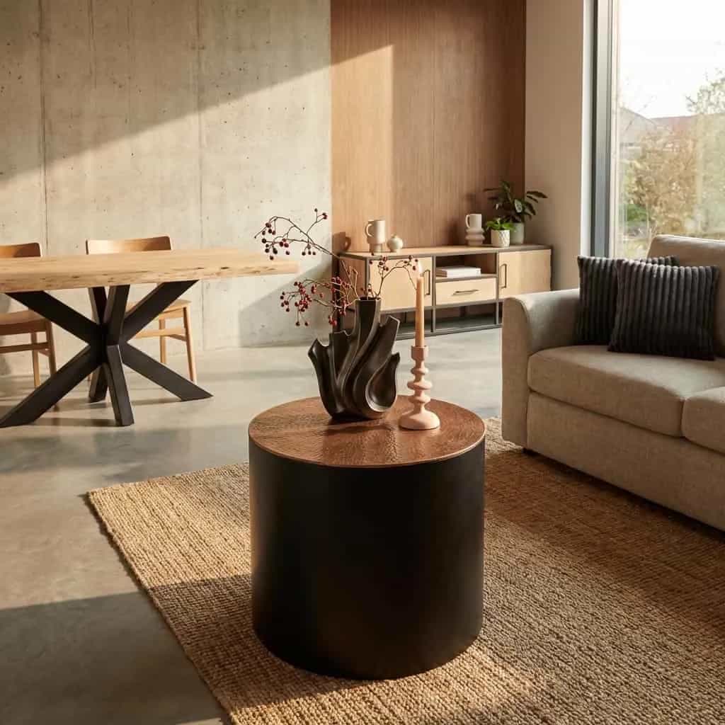 Couchtisch Fiore Schwarz | 60 cm