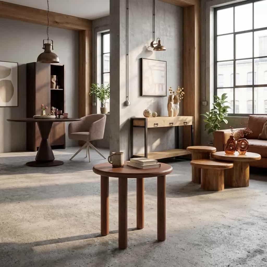 Couchtisch Noah Walnuss-Mangoholz 50 cm