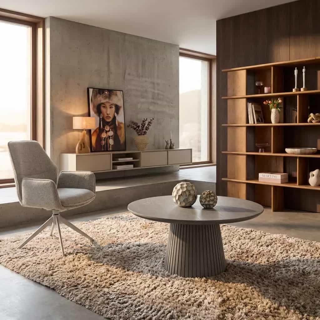 Couchtisch Solana | 80 cm | Taupe
