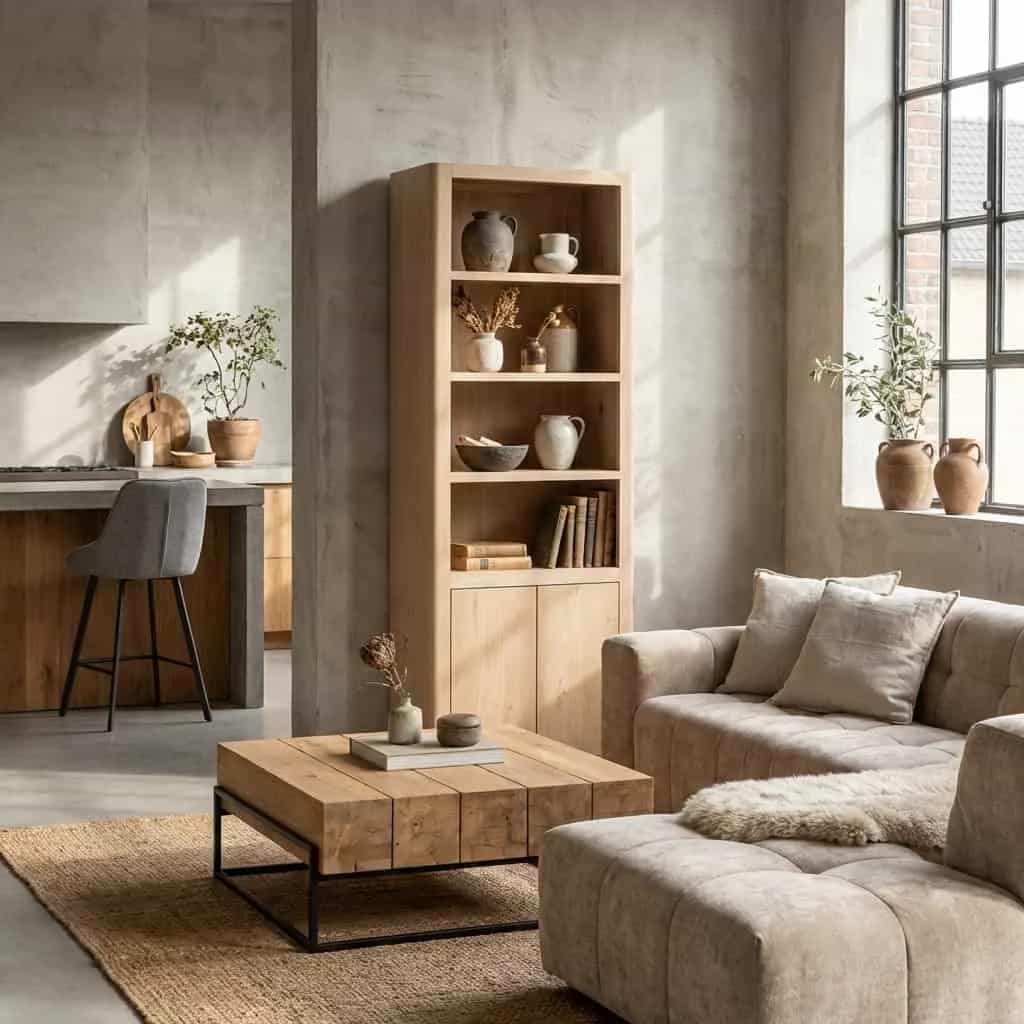 Tenna Bücherregal natur 80 cm