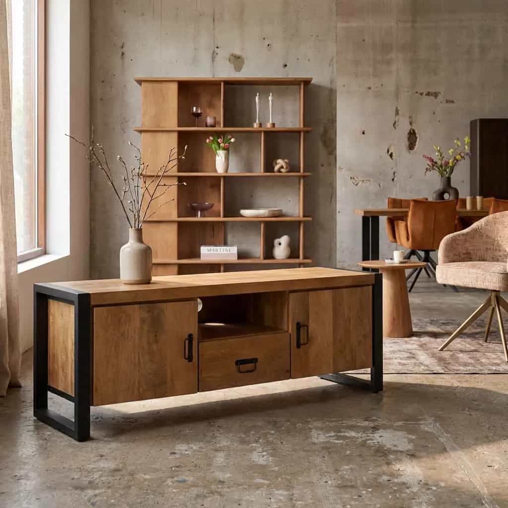 TV-Möbel Britt | 150 cm | mit Türen und Schublade