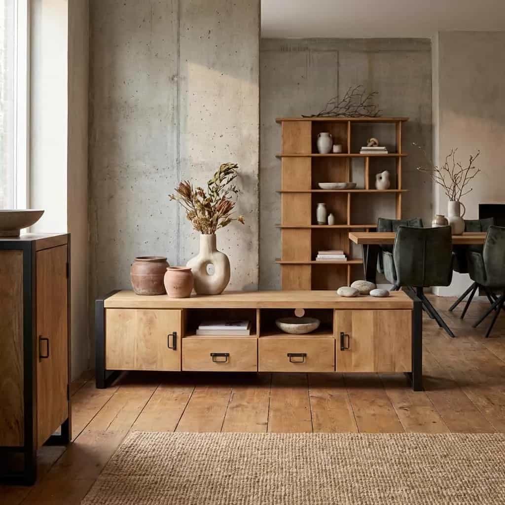 TV-Möbel Britt | 200 cm | mit Türen und Schubladen