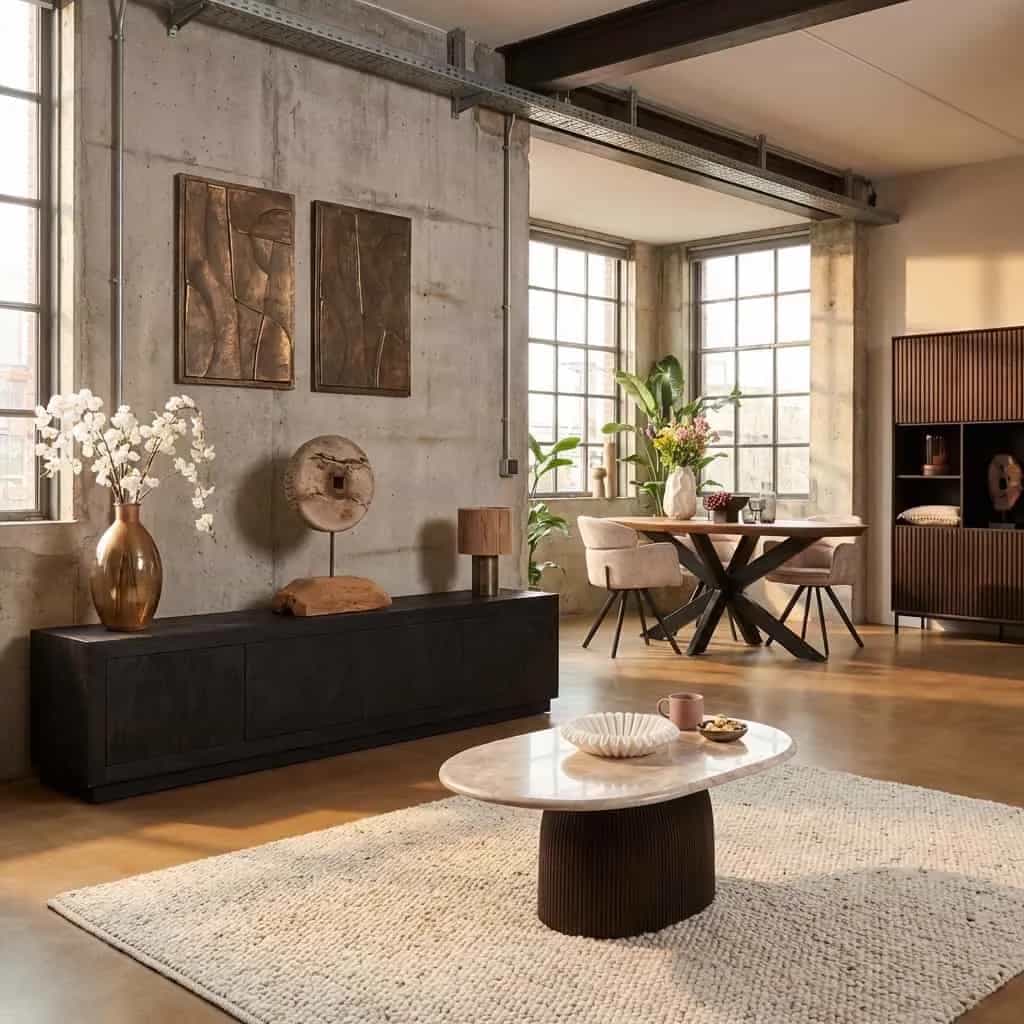 TV-Schrank Brüssel Schwarz | 200 cm