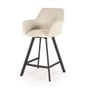 Barhocker Bliss mit Armlehnen - beige - By-Boo