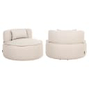 Lounge-Sessel Nammos beige, drehbar - Richmond Interiors