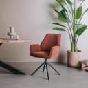 Amaro Sessel - Stoff Nature 500 Pearl Kupfer (drehbar) - Tower Living