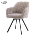 Bruno Armlehnstuhl - Stoff Nature 120 Beige Grey (drehbar) - Tower Living