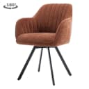 Bruno Armlehnstuhl - Stoff Nature 500 Pearl Copper (drehbar) - Tower Living