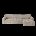 Austin 2 5-AL + Chaise R - Haga 30 beige - Tower Living