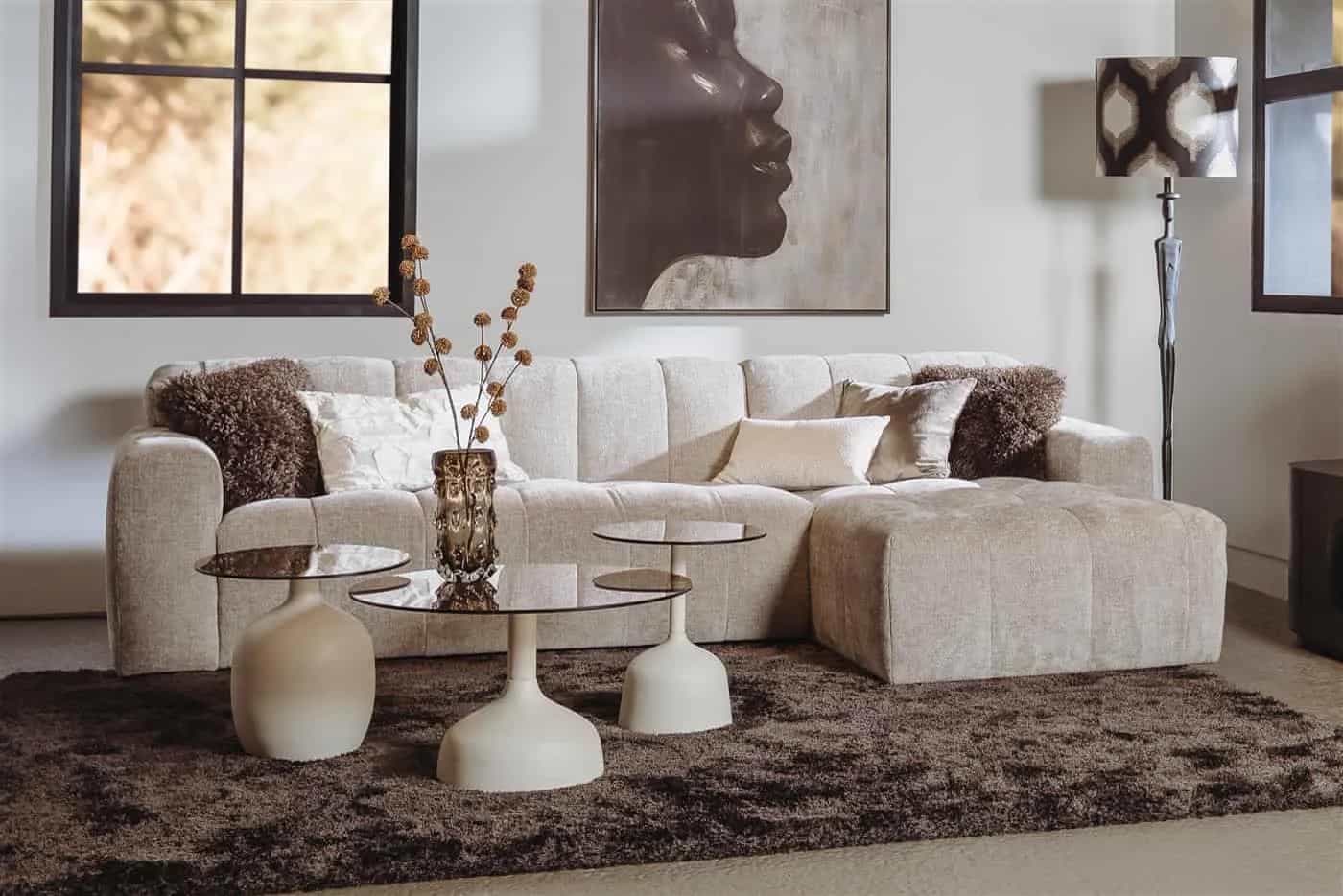 Austin 2 5-AL + Chaise R - Haga 30 beige