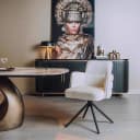 Rumo Sessel - Stoff ATS118-2 ecru (drehbar) - Tower Living