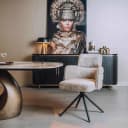 Rumo Sessel - Stoff ATS118-4 beige (drehbar) - Tower Living