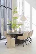 Stuhl Bliss mit Armlehnen - taupe - By-Boo