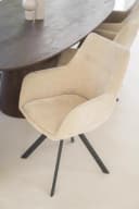 Stuhl Bliss mit Armlehnen - taupe - By-Boo