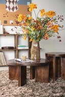 Couchtisch TiledUp aus Mangoholz und Keramik - By-Boo