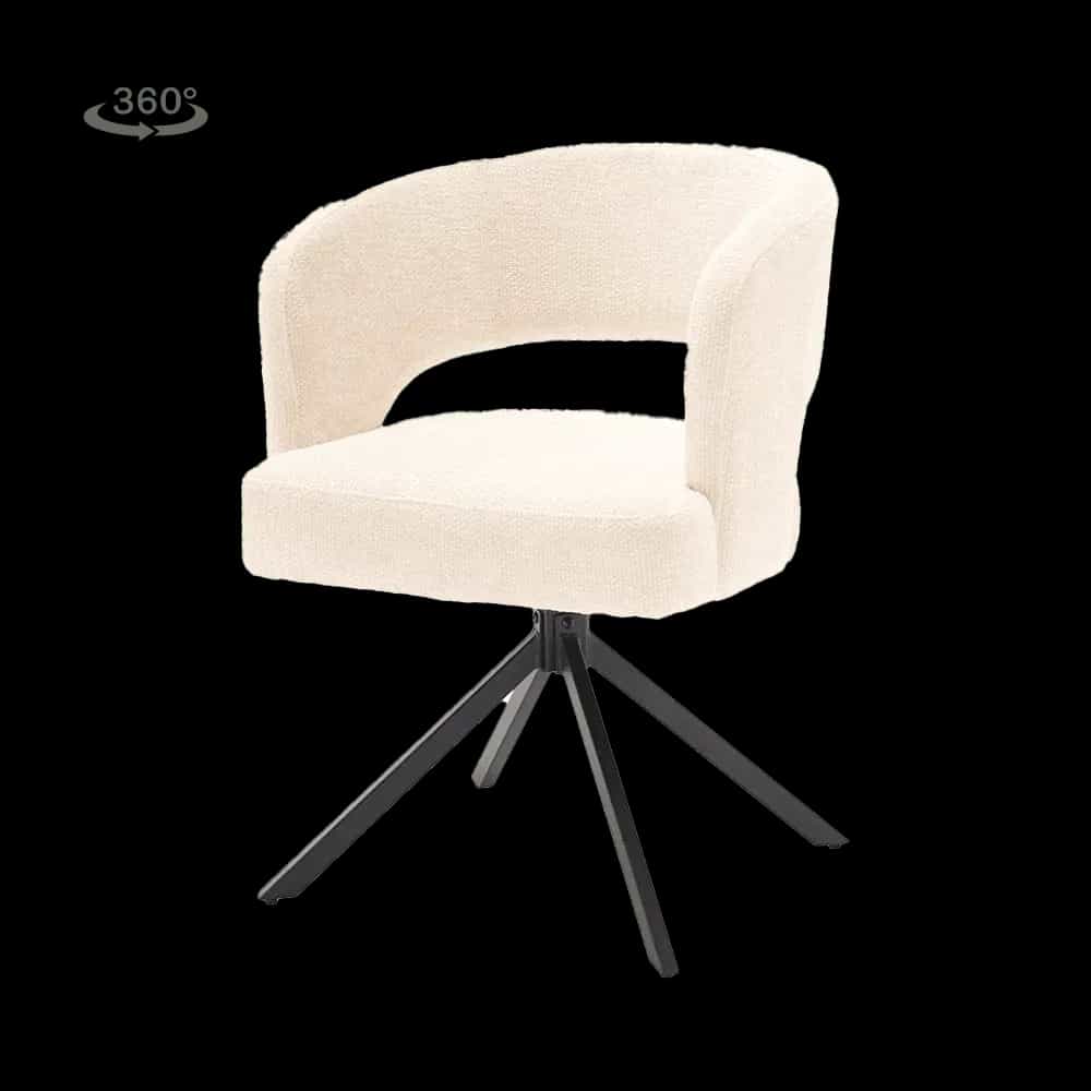 Mura Sessel - Stoff Haga 23 pearl (drehbar)