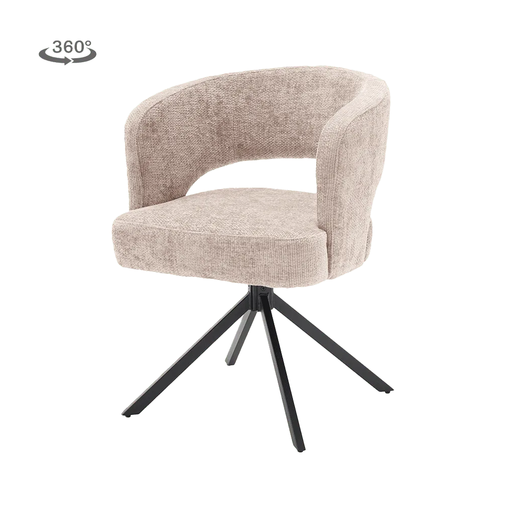 Mura Sessel - Stoff Haga 30 beige (drehbar)
