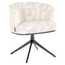 Esszimmerstuhl Cheyenne beige graffic drehbar - Richmond Interiors