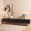 Schwebender TV-Schrank Vision Schwarz Mangoholz 280 cm - Starfurn