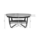 Couchtisch Paras Natur-Mangoholz 70 cm - Starfurn